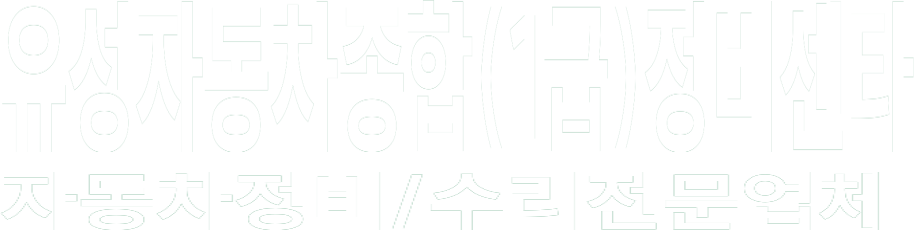 유성자동차종합(1급)정비센타 화이트 로고 이미지